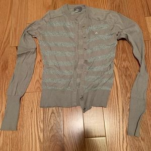 Silver cardigan size small